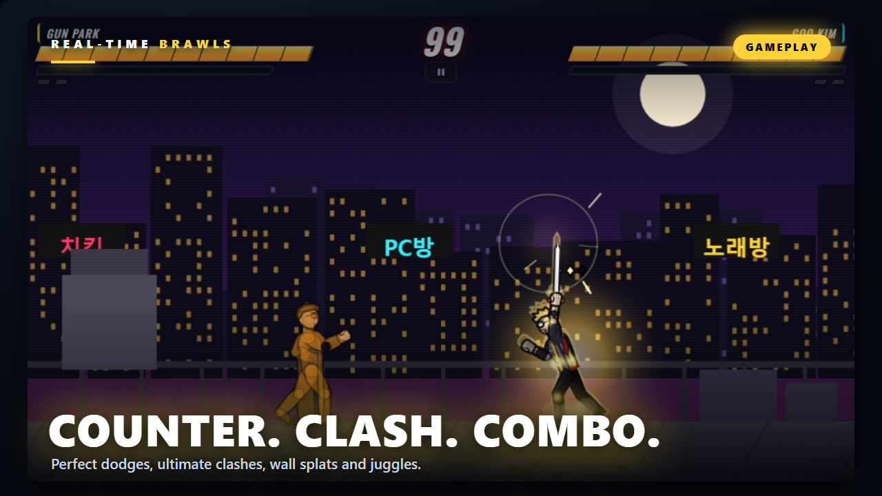 INKFIST gameplay — a street fight in Seoul